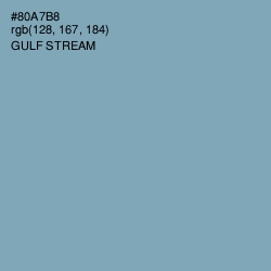 #80A7B8 - Gulf Stream Color Image